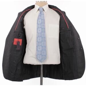 Isaia NWT Suit Size 54 44R US In Gray With Subtle Windowpane 170’S Wool & Silk